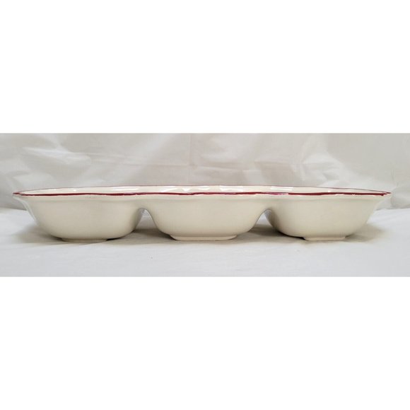 Better Homes and Gardens Heritage Winter Forest Ceramic 3 Section Serving Dish - Picture 7 of 11